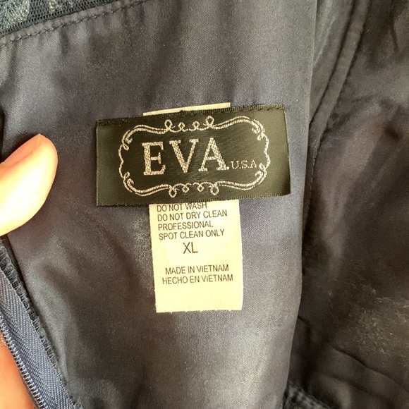 Eva USA Long Embellished Gown - Picture 9 of 12